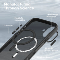 FLOLAB Surtect Tri-Fusion Magnetic for iPhone 16 Series Phone Case Surtect Translucent Black